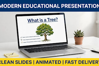 design a professional powerpoint presentation with modern slides