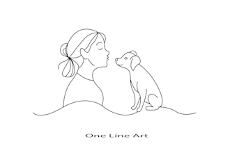 draw unique one line art, minimalist line art, vector line art illustration