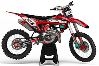 design custom dirt bike graphics and wrap decals