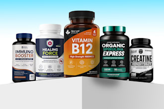 design premium supplement labels and product packaging