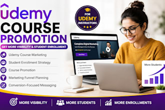 do udemy online course promotion udemy course marketing student enrollment
