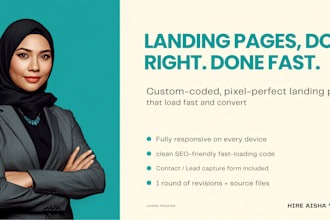 design and develop a high converting landing page