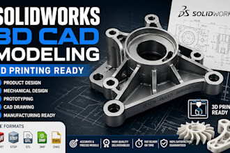 solidworks 3d cad modeling  product design  3d printing and cad design