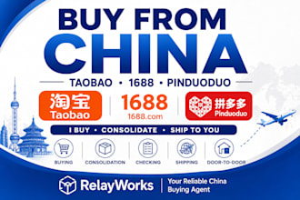 buy from taobao, 1688 and pinduoduo and arrange door to door
