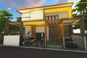 create a 3d architectural animation walkthrough using lumion