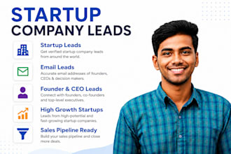 provide high quality targeted saas and startup company leads