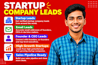 provide high quality targeted saas and startup company leads