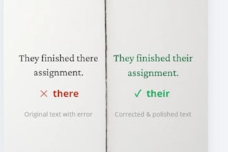 professionally proofread and edit your english content