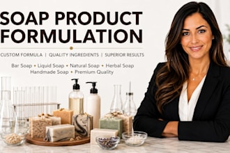 custom bar soap, detergent, laundry and cleaning product formulation development