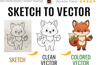 create vector logo vector tracing image vectorize svg ai eps PDF in 5 hours