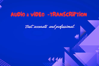 do accurate audio transcription and video transcription