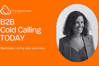 provide professional b2b cold calling in fluent english