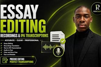 edit your essay and transcribe your english class recordings to text or ipa