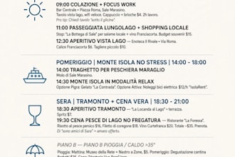 create a costum stress free day plan for your trip or event in italy