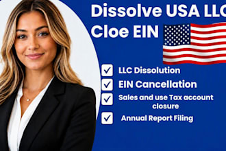 dissolve close terminate cancel your US llc corporative and close ein