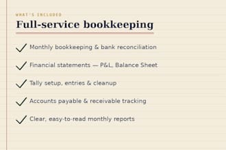 do bookkeeping and accounting in tally