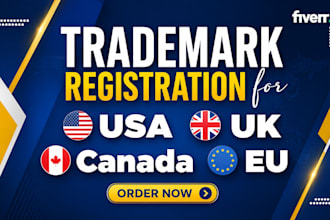 do trademark registration uk, usa, eu, canada, amazon brand registration
