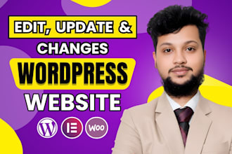 edit wordpress website, wordpress changes or update website fast