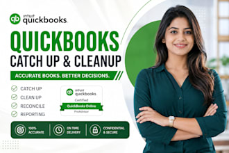 do accounting setup and clean up bookkeeping using quickbooks and xero