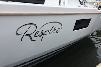 design custom boat name logo, yacht vinyl decals, and boat lettering