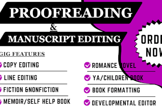 proofread manuscript edit fiction nonfiction novel christian memoir book editor