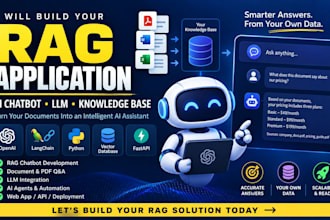 build a rag application, ai chatbot, llm, ai integration, ai agent, fastapi