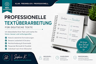 deutsche texte umschreiben und verbessern