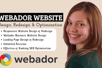 design webador website webador website design redesign webador landing page seo