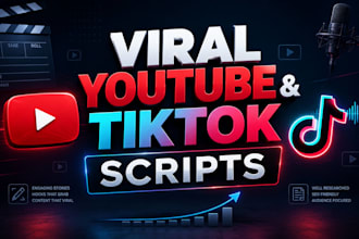write highly engaging youtube and tiktok scripts