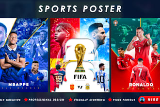 design a professional sports flyer and poster