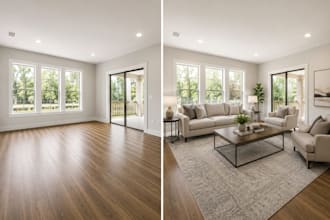 do virtual home staging virtual renovation furniture for real estate listing