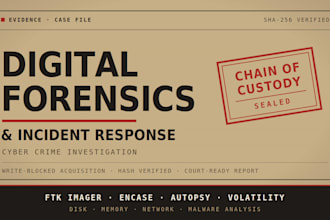 do digital forensics, incident response and cyber crime investigation