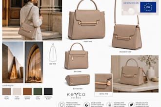 design bags technical drawing and tech pack