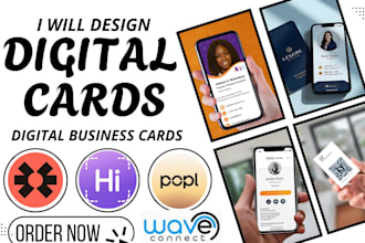 design and setup digital business card hihello linq popl wave connect blinq v1ce