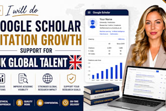 do google scholar citations growth for UK global talent visa success