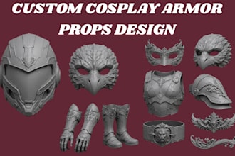 sculpt wearable 3d armor model 3d cosplay model 3d cosplay mask 3d helmet print