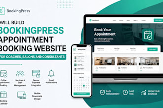 build bookingpress booking website for coaches and salons