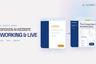 fix ai generated websites and vibe coded web apps
