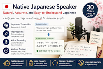 japanese translation and proofreading and text correction