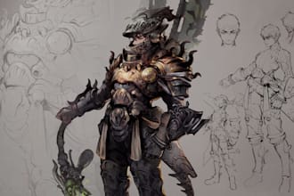 do custom 3d character design, character concept art and pixel cartoon character