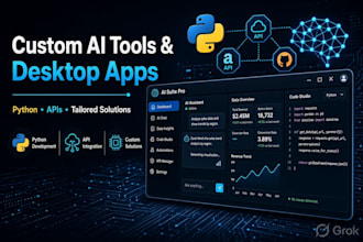 build custom ai tools, python automation and software
