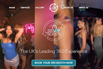 design wix photo booth website 360 photo booth rental booking