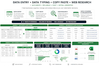 data entry, , data labelling, web research