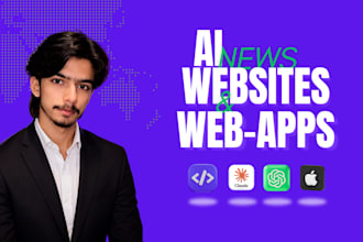 develop ai news web app and ai news website