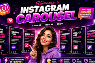 design an attractive instagram carousel post