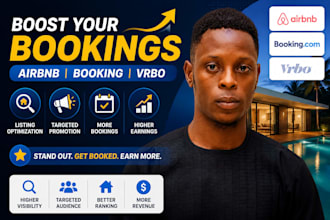 do airbnb promotion,booking,vrbo marketing,listing optimization to boost booking