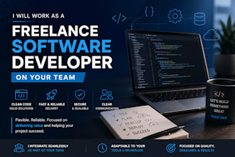 work as a freelance software developer on your team