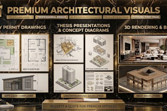 design premium city permit drawings adu, floor plan, revit bim and 3d rendering