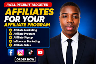 recruit targeted affiliates for your affiliate program