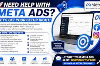 setup meta business suite ads campaign facebook business page fix meta pixel